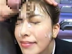Japanese Stewardess Enjoys A Bukkake - SD - 9:36 video - from VipTube