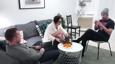 Slut wife fucks with her husband's friends while he is not at home! (Free version) - HD - 13:14 video - from Juicexxx
