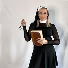 Confessions of a Naughty Nun: Blessed Relief Behind the Habit - HD - 9:17 video - featuring Lexi Bella - from LoyalFans
