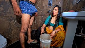Mami Bhanja Affair- Woww! Mota Loda, Teri Mami Aaj Chudna Chahti H, Desi Indian Slut Sex in Bathroom by Her Bhanja - 10:49 video - from FapHouse