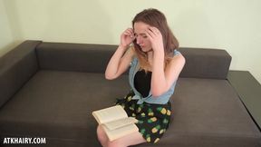 Ingrid Stops Reading to Strip, so she can Finger Her Pussy - HD - 15:14 video - from xHamster