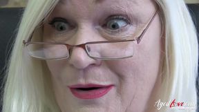 Busty Blonde Mature Candy Cummings Exposing Her Tits in Interracial Fuck - Busty Candy - HD - 11:00 video - from Xtits
