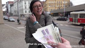 Czech Mom Veronika the Secretary - Amateur pov public sex for cash - HD - 18:50 video - from XHand