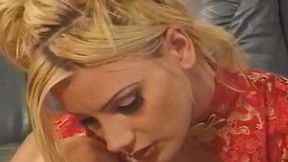 Teen babe footsies with biggest cock in town - HD - 23:13 video - from 3SumXL