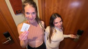 my friend and i picked up two spanish girls at the party, and they ended up taking us back to their hotel to have sex - 49:20 video - from PornBox