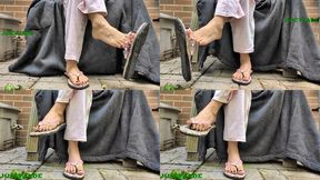 Small Asian feet in flip flops - vol 7 wmv - HD - 11:42 video - featuring Juicy Jade - from Clips4sale