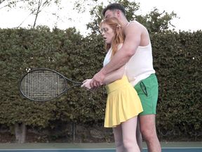 Tennis was hard for tiny redhead teen - HD - 6:12 video - from Fapcat