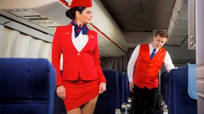 He comforts Mariska the stewardess - 4K - 18:34 video - from DorcelClub