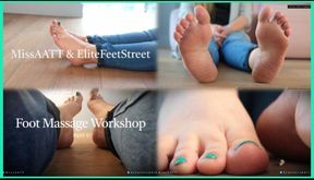 Foot Massage Workshop Pt 1 Giantess AATT & EliteFeetStreetFt Giantesseditz - HD - 5:43 video - featuring Harmony Reigns - from LoyalFans