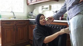 Algerian Beurette Invites Boys to Her Apartment in Marseille and Sucks Them off in Her Kitchen - 5:32 video - from FapHouse