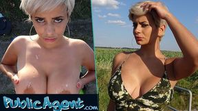 Public Sex - Verrückte MILF mit dicken Titten gibt saftigen Blowjob und fickt in der Öffentlichkeit - HD - 7:57 video - from Vidzx
