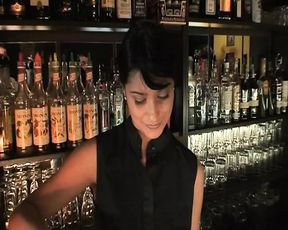 Dark haired babe sucking and riding an old cock at the bar - 22:42 video - from xHamster