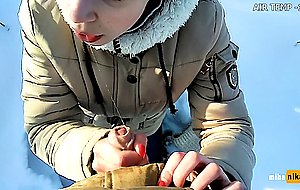 Mihanika69, extreme bj in the park. air temperatu - SD - 13:09 video - from TeenTVX