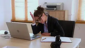 Sizzling hot secretary Sybil wants his massive veiny cock inside her pink GP1090 - PornWorld - HD - 0:30 video - from PornL