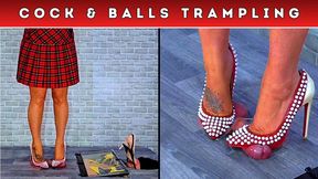 Castrating Your Balls Under My Candy Crush Heels (137) - Split Cam - Cock Trample Trampling CBT Shoe Crush Fetish - HD - 14:14 video - featuring Spikey Dee - from LoyalFans