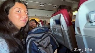 Risky extreme public airplane blowjob - HD - 19:39 video - from EpicGFs
