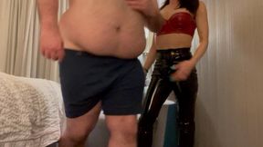 Domina Ava Savage takes down fat man. - HD - 7:43 video - from LoyalFans