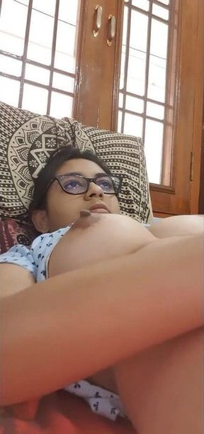 Indian girl named Ganika masturbating part 2 - 5:14 video - from Analdin