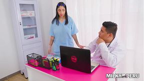 Nurse's huge natural tits covered in patient's sperm - SD - 15:39 video - from BigTitsXL
