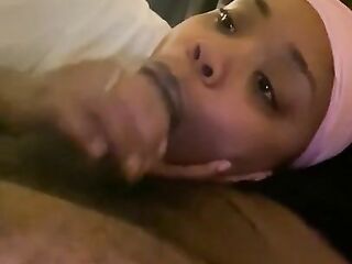 Shooting Nut Down Thot Mouth - HD - 5:07 video - from Ebony8