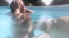 Homemade Holiday Threesome in the Pool - HD - 8:24 video - from xHamster