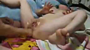 Japanese slutty brunette wife was ready for some fisting and analfuck - 8:07 video - from MyLust
