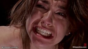 Bound dark-haired Bianca Stone handles anal fucking and whipping from MILF Aiden Starr - SD - 5:15 video - from PumpMilf