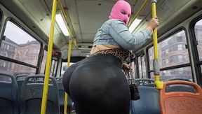 "Masked Guy Grabs BBW's Huge Ass in Public Bus - Risky Tease" - HD - 5:37 video - from xHamster
