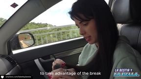 I Fuck My Co-worker in the Car I Fill Her Feet with Cum Homemade Amateur - HD - 8:12 video - from xHamster
