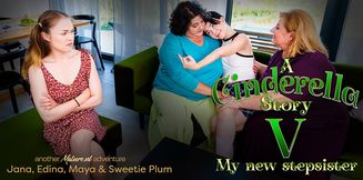 The BBW evil stepmoms have a new stepdaughter and teeny Maya isn't happy with it! - 4K - 35:10 video - from Mature.nl