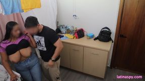 Huge natural breast at the laundry room part 2 - 4K - 7:14 video - from xHamster