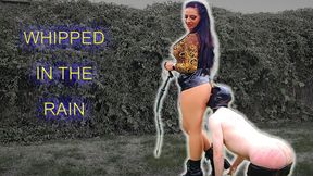 Outdoors whipping in the rain : real private play of The Matriarch Ezada Sinn - 11:05 video - featuring Ezada Sinn - from Clips4sale