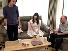 Pretty Japanese teen fucked and creampied by a horny old man - 30:41 video - from PornLib