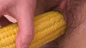 Weird pale Japanese wanker Naomi Sugawara fucks her twat with corn - 7:55 video - from AnySex