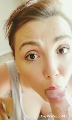 CoyWilder- My first pornhub video! Sloppy blowjob with messy cum shot. - HD - 7:43 video - from Pornzona