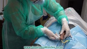 Suturing the foreskin on erected penis - HD - 14:59 video - from LoyalFans