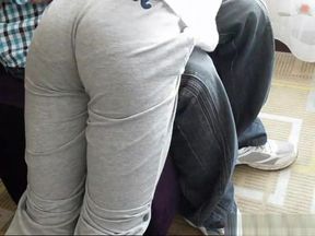 Chinese Teen OTK Bare Bottom Spanking - 17:05 video - from AbXXX