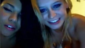 Two gorgeous amateur chicks suck my buddy's cock in front of a webcam - 68:41 video - from MyLust