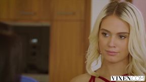 VIXEN Gorgeous Athena is seduced by Vicki and her hubby - HD - 12:19 video - from Analdin