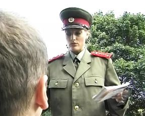 A wild military woman from Germany eating cum like dinner - 20:29 video - featuring Chris Charming - from xHamster