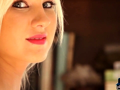 Petite body teen blonde Holly Jean hot naked posing - HD - 5:16 video - from DrTuber