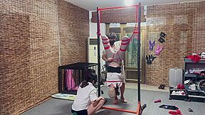 asian bondage and inverted suspension bondage - SD - 63:13 video - from BDSMX