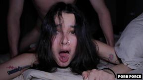 Inked angel with nice shaved pussy Coconey fucked in the night - HD - 10:00 video - from OK.XXX