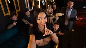 ”Waitress Lia Lin Public Bar Fuck with Jimmy Bud” - HD - 6:56 video - featuring Lia Lin - from IFuckedYourGF