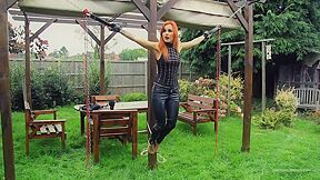 Harder Than It Looks - Lezdom Bondage Outdoors - HD - 5:11 video - from BDSMX