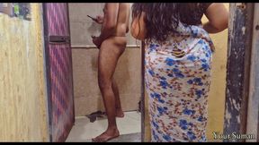 POV Indian Stepmom caught in bathroom and having horny feeling in the pussy - 4K - 11:23 video - from xHamster