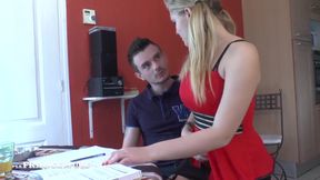 A Young Baccalaureate Co-ed Going to Practical Work and Gets Ass to Mouth - HD - 8:12 video - from xHamster