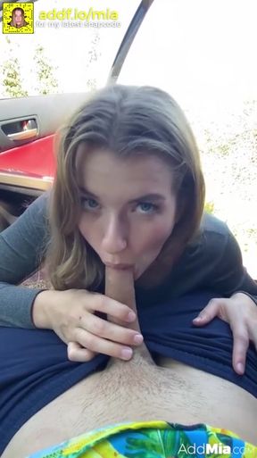 Mia Melano, Blonde, Homemade, Natural Tits, Car Sex - HD - 11:48 video - featuring Mia Melano - from Xtits