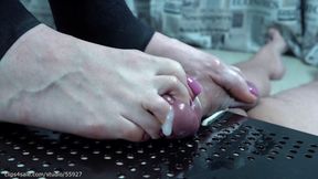 Peehole play footjob - HD - 11:58 video - from FapHouse