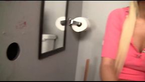Riley Surprised By Big Dick Poking Through The Bathroom Wall, And Sucks It - HD - 10:00 video - from XVideos